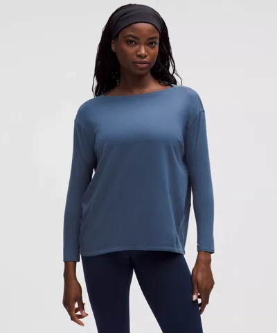 Lululemon Back In Action Organic Cotton Long-sleeve Shirt