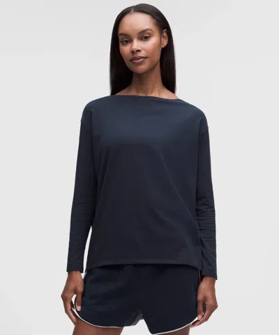 Lululemon Back In Action Organic Cotton Long-sleeve Shirt
