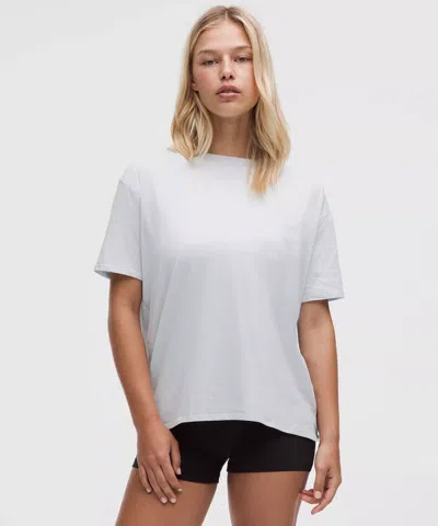 Lululemon Back In Action Organic Cotton T-shirt In White