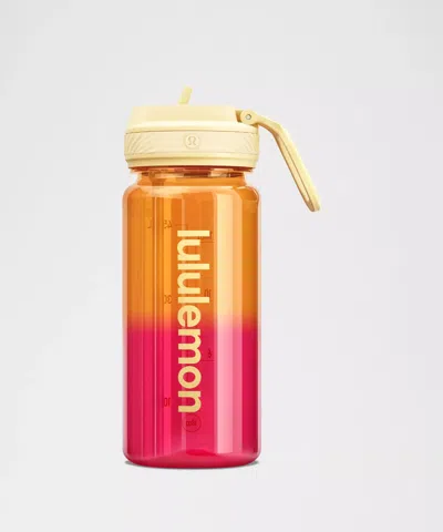 Lululemon Back To Life Clear Bottle 18oz Straw Lid