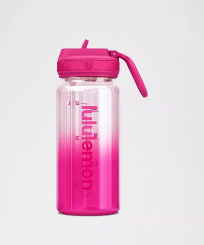Lululemon Back To Life Clear Bottle 18oz Straw Lid