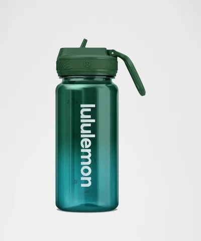 Lululemon Back To Life Clear Bottle 18oz Straw Lid