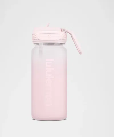 Lululemon Back To Life Clear Bottle 18oz Straw Lid