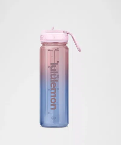 Lululemon Back To Life Clear Bottle 24oz In Blue