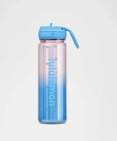 Lululemon Back To Life Clear Bottle 24oz In Blue