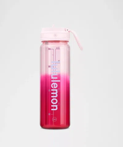 Lululemon Back To Life Clear Bottle 24oz In Red