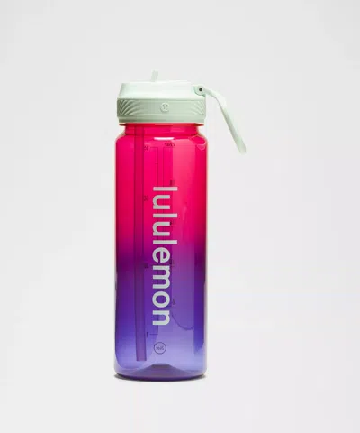 Lululemon Back To Life Clear Bottle 24oz Straw Lid