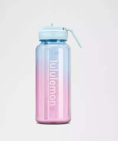 Lululemon Back To Life Clear Bottle 32oz In Blue