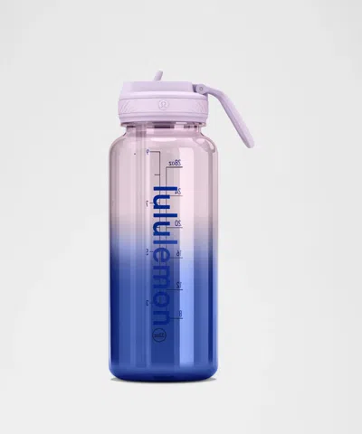 Lululemon Back To Life Clear Bottle 32oz In Blue