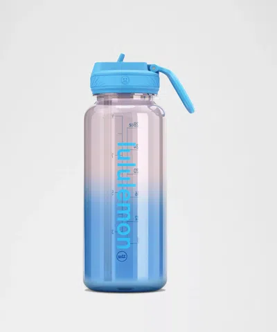 Lululemon Back To Life Clear Bottle 32oz In Blue