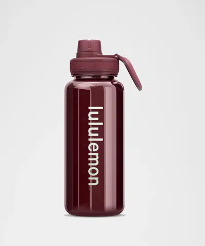 Lululemon Back To Life Clear Bottle 32oz In Burgundy