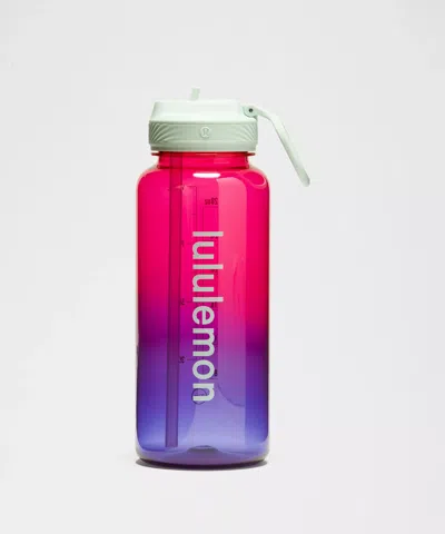 Lululemon Back To Life Clear Bottle 32oz Straw Lid