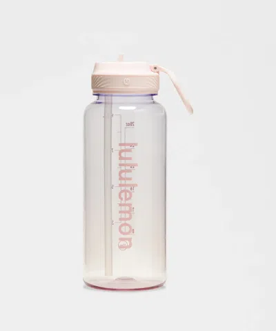 Lululemon Back To Life Clear Bottle 32oz Straw Lid