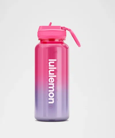 Lululemon Back To Life Clear Bottle 32oz Straw Lid