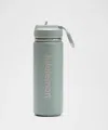 Lululemon Back To Life Sport Bottle 18oz Straw Lid In Green