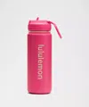 Lululemon Back To Life Sport Bottle 18oz Straw Lid