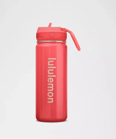 Lululemon Back To Life Sport Bottle 18oz Straw Lid