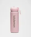 Lululemon Back To Life Sport Bottle 18oz Straw Lid In Pink