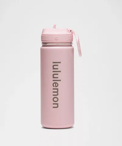 Lululemon Back To Life Sport Bottle 18oz Straw Lid In Pink