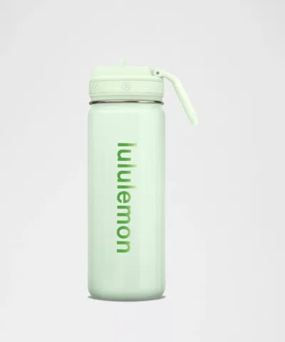 Lululemon Back To Life Sport Bottle 18oz Straw Lid In Green