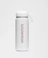 Lululemon Back To Life Sport Bottle 24oz Straw Lid Shine In White