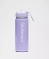 Lululemon Back To Life Sport Bottle 18oz Straw Lid Shine