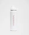Lululemon Back To Life Sport Bottle 24oz Shine In White