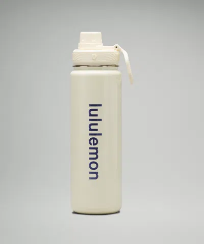 Lululemon Back To Life Sport Bottle 24oz Shine In White
