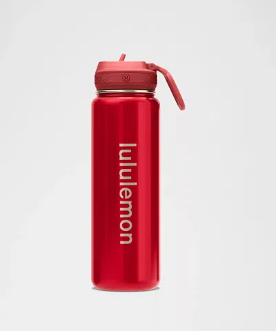 Lululemon Back To Life Sport Bottle 24oz Straw Lid