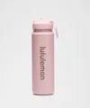 Lululemon Back To Life Sport Bottle 24oz Straw Lid In Pink