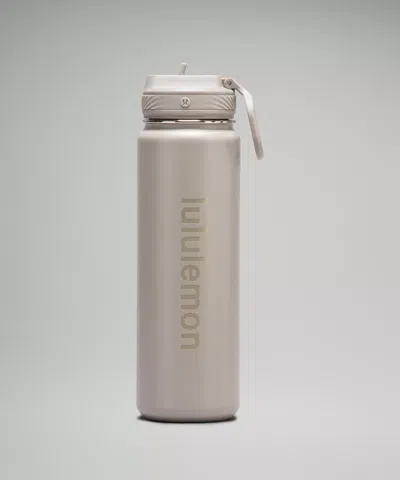 Lululemon Back To Life Sport Bottle 24oz Straw Lid In Neutral