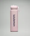 Lululemon Back To Life Sport Bottle 24oz Straw Lid In Pink