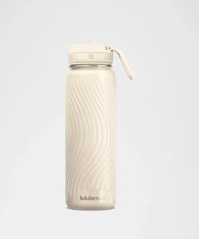 Lululemon Back To Life Sport Bottle 24oz Straw Lid In Nude