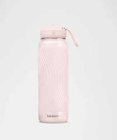 Lululemon Back To Life Sport Bottle 24oz Straw Lid In Pink