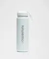 Lululemon Back To Life Sport Bottle 24oz Straw Lid Shine In White