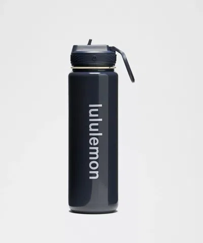 Lululemon Back To Life Sport Bottle 24oz Straw Lid Shine