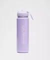 Lululemon Back To Life Sport Bottle 24oz Straw Lid Shine