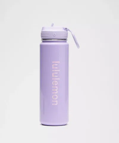 Lululemon Back To Life Sport Bottle 24oz Straw Lid Shine