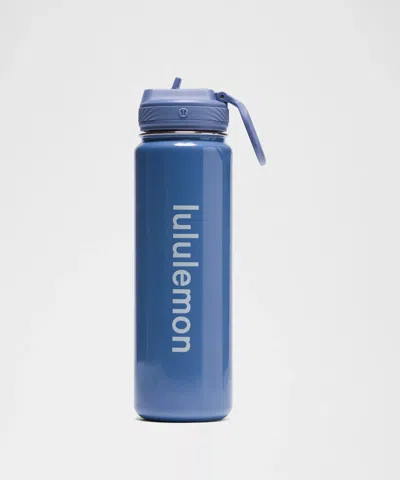 Lululemon Back To Life Sport Bottle 24oz Straw Lid Shine