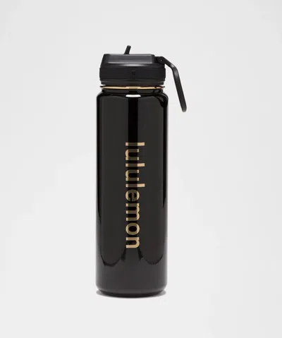 Lululemon Back To Life Sport Bottle 24oz Straw Lid Shine