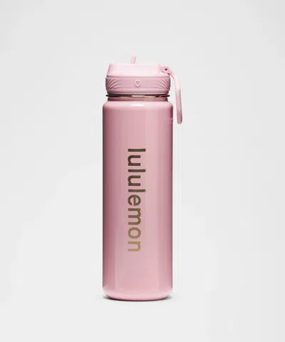 Lululemon Back To Life Sport Bottle 24oz Straw Lid Shine