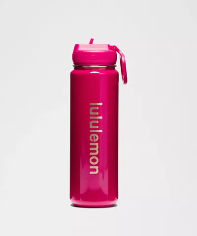 Lululemon Back To Life Sport Bottle 24oz Straw Lid Shine