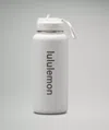 Lululemon Back To Life Sport Bottle 32oz Straw Lid In White