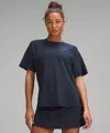 Lululemon Back-vent T-shirt In Blue
