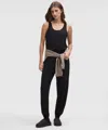 Lululemon Becalm Cinch-waist Jumpsuit In Black