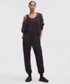 Lululemon Becalm Cinch-waist Jumpsuit In Black