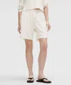 Lululemon Becalm Mid-rise Bermuda Shorts In White