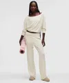 Lululemon Becalm Mid-rise Flared Pant In White