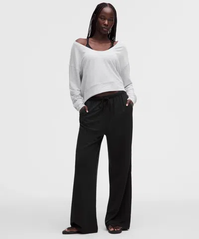 Lululemon Becalm Mid-rise Straight-leg Pant