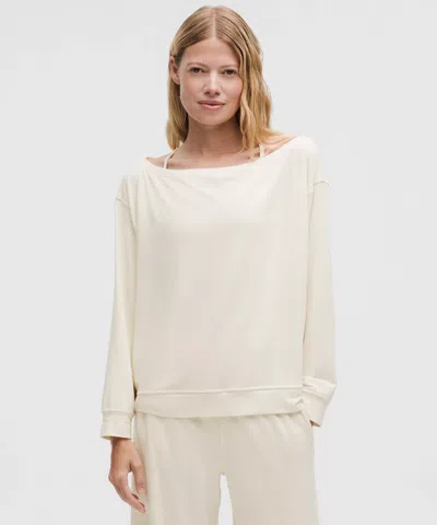 Lululemon Becalm Oversized Boatneck Long-sleeve Shirt
